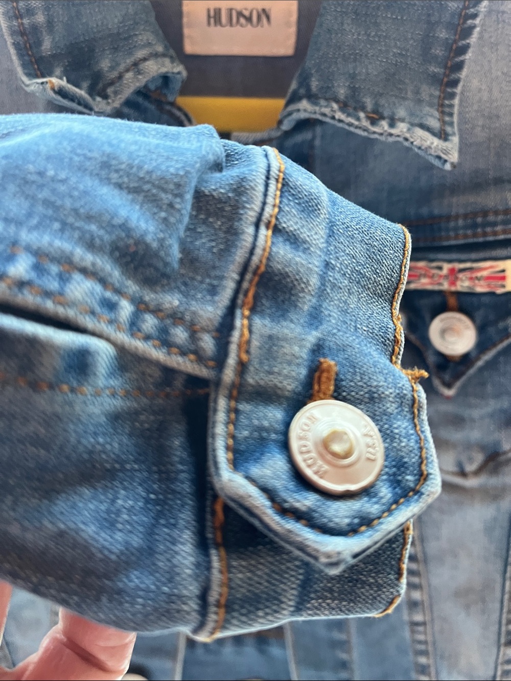 Hudson Jeans Kids Classic Medium Blue Denim Jacket - Picture 4 of 12